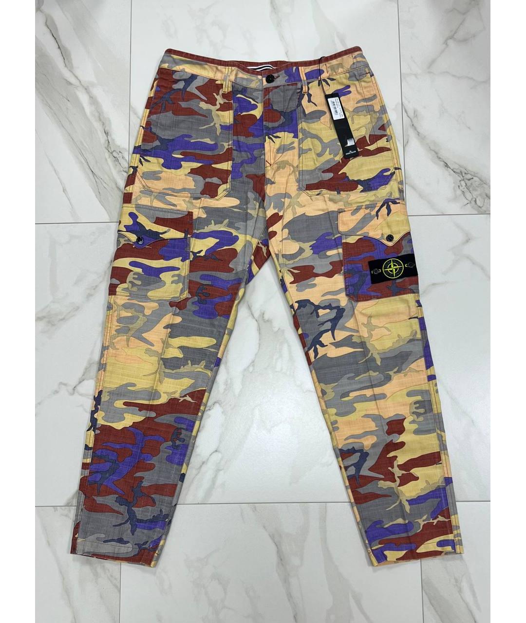 STONE ISLAND Мульти повседневные брюки, фото 10