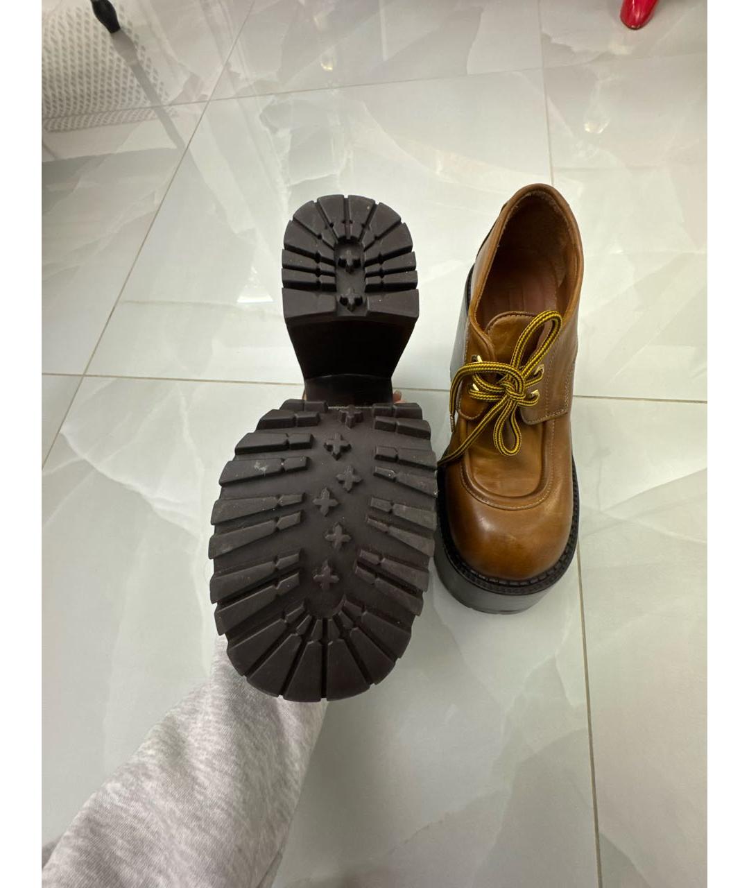 MARC JACOBS Коричневые кожаные ботильоны, фото 8