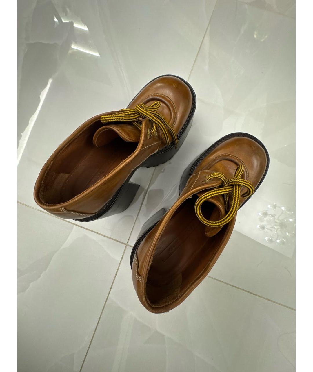 MARC JACOBS Коричневые кожаные ботильоны, фото 5