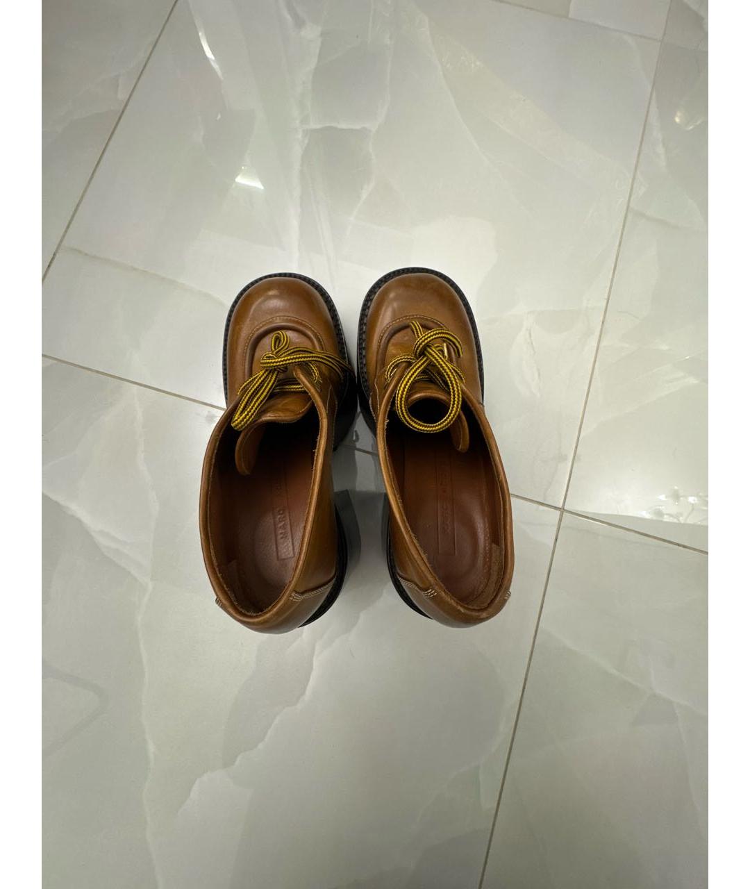 MARC JACOBS Коричневые кожаные ботильоны, фото 3