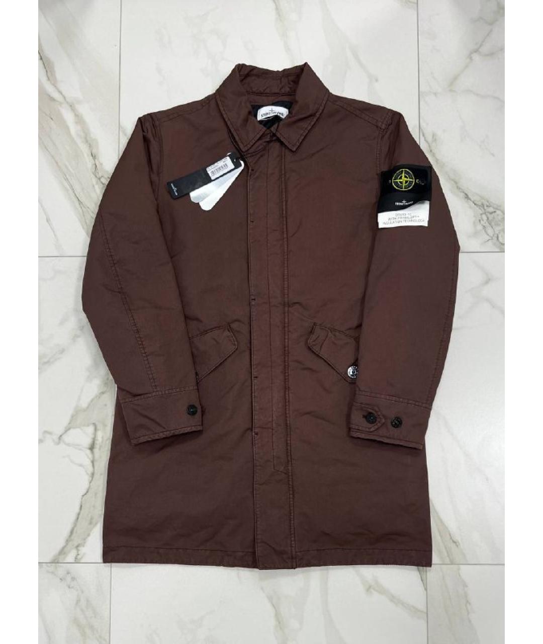 STONE ISLAND Коричневый тренч / плащ, фото 10