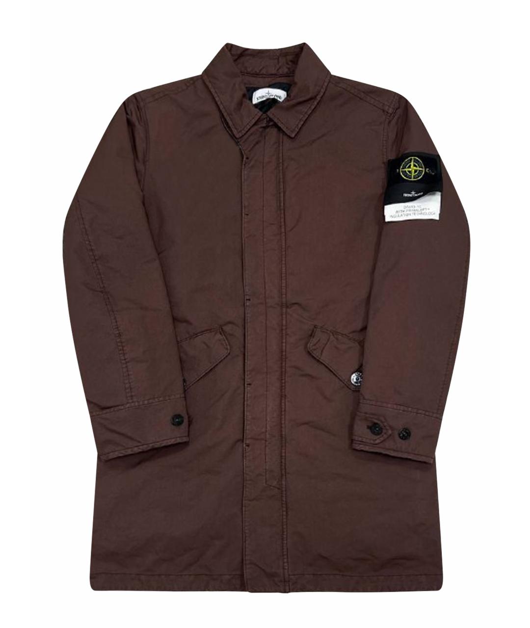 STONE ISLAND Коричневый тренч / плащ, фото 1