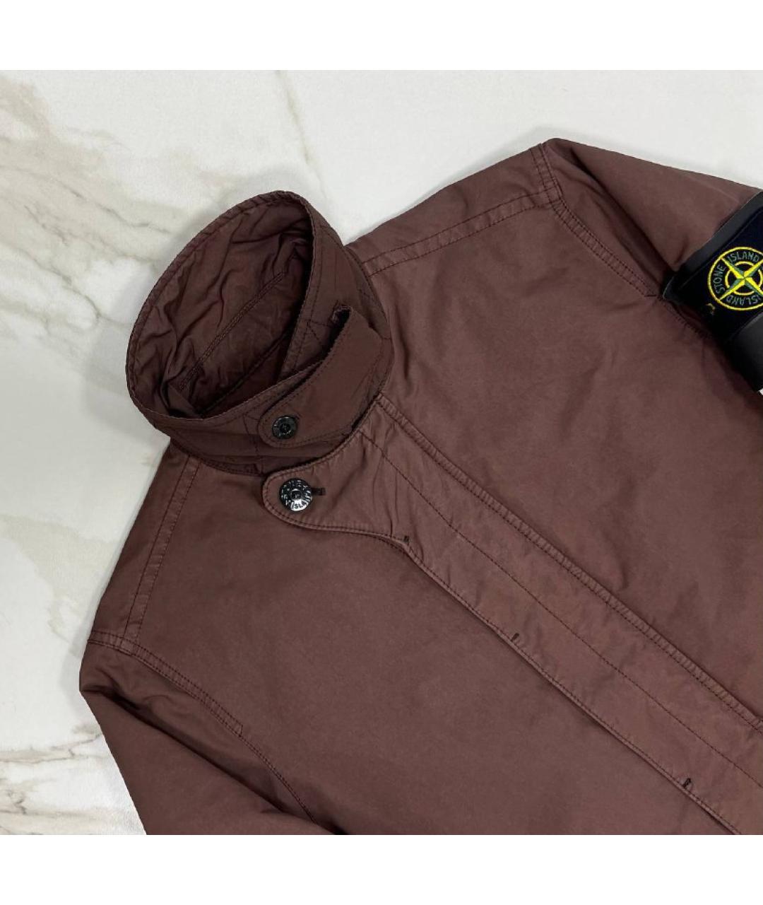 STONE ISLAND Коричневый тренч / плащ, фото 3