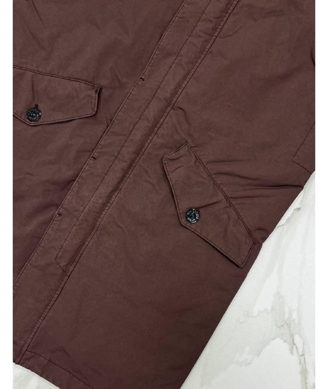 STONE ISLAND Коричневый тренч / плащ, фото 5