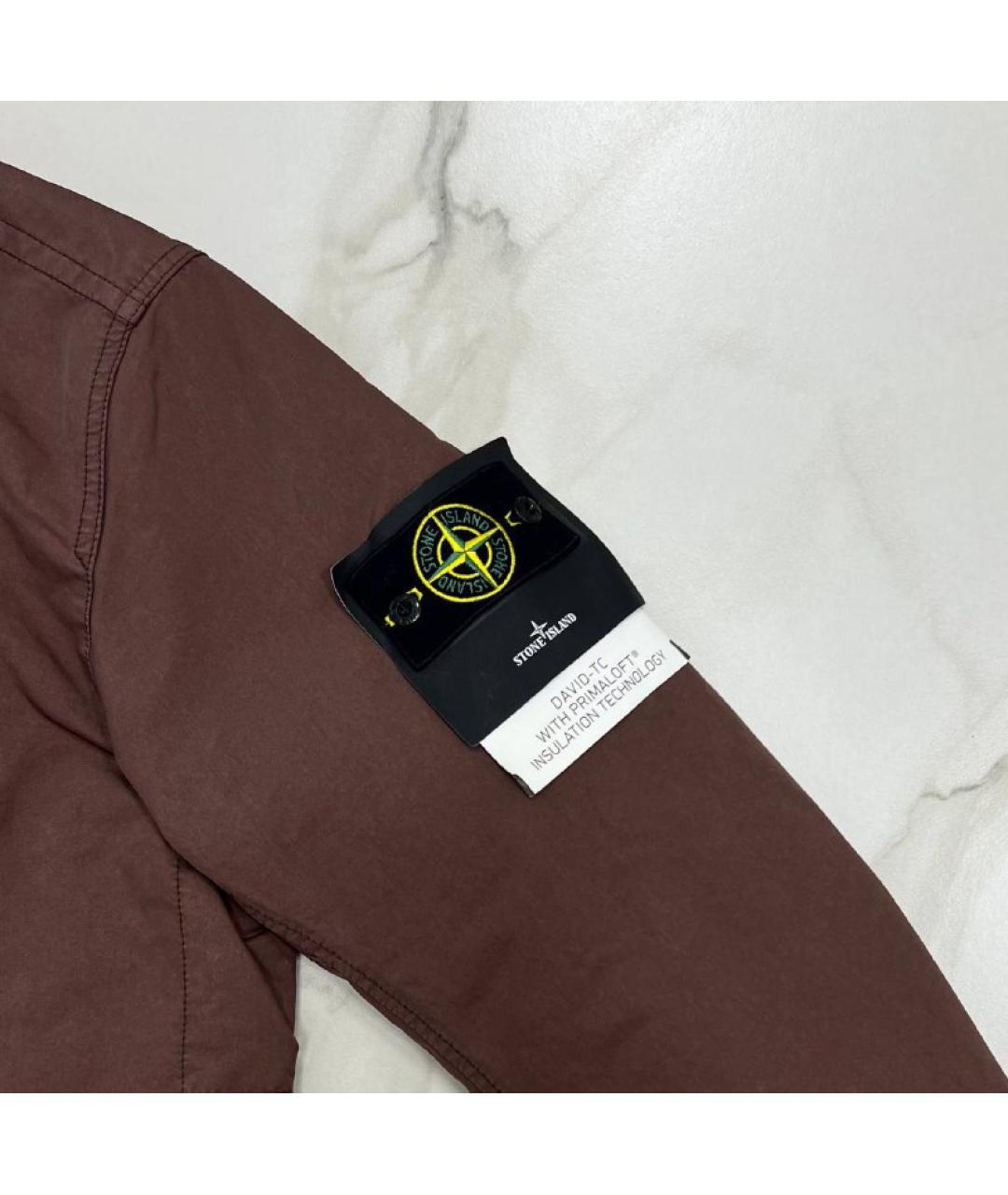 STONE ISLAND Коричневый тренч / плащ, фото 4