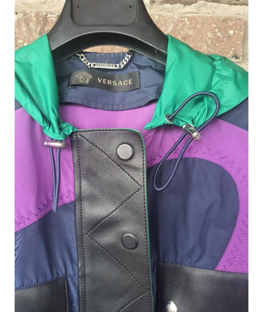 VERSACE COLLECTION Синий полиэстеровый костюм с брюками, фото 3