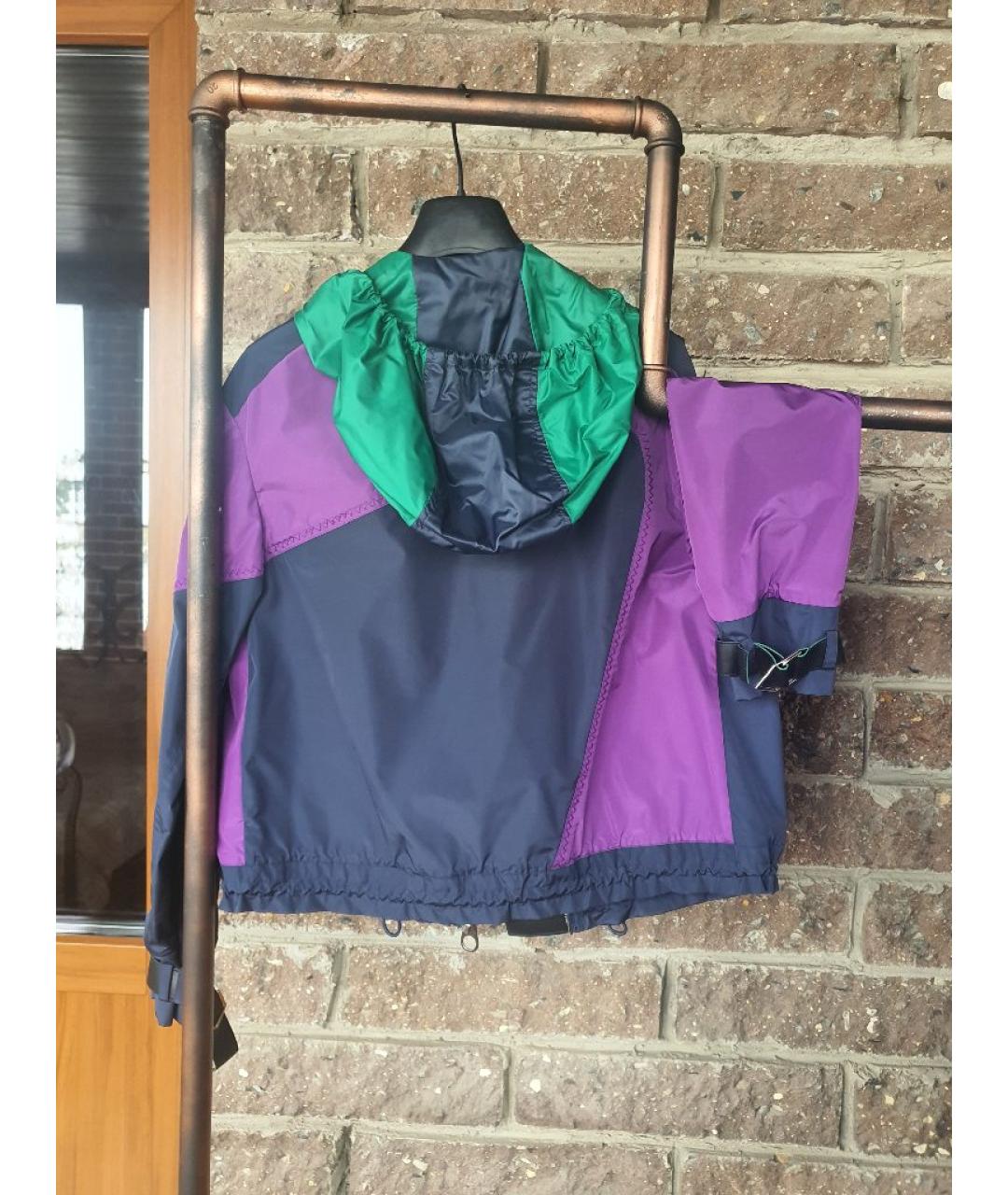 VERSACE COLLECTION Синий полиэстеровый костюм с брюками, фото 5