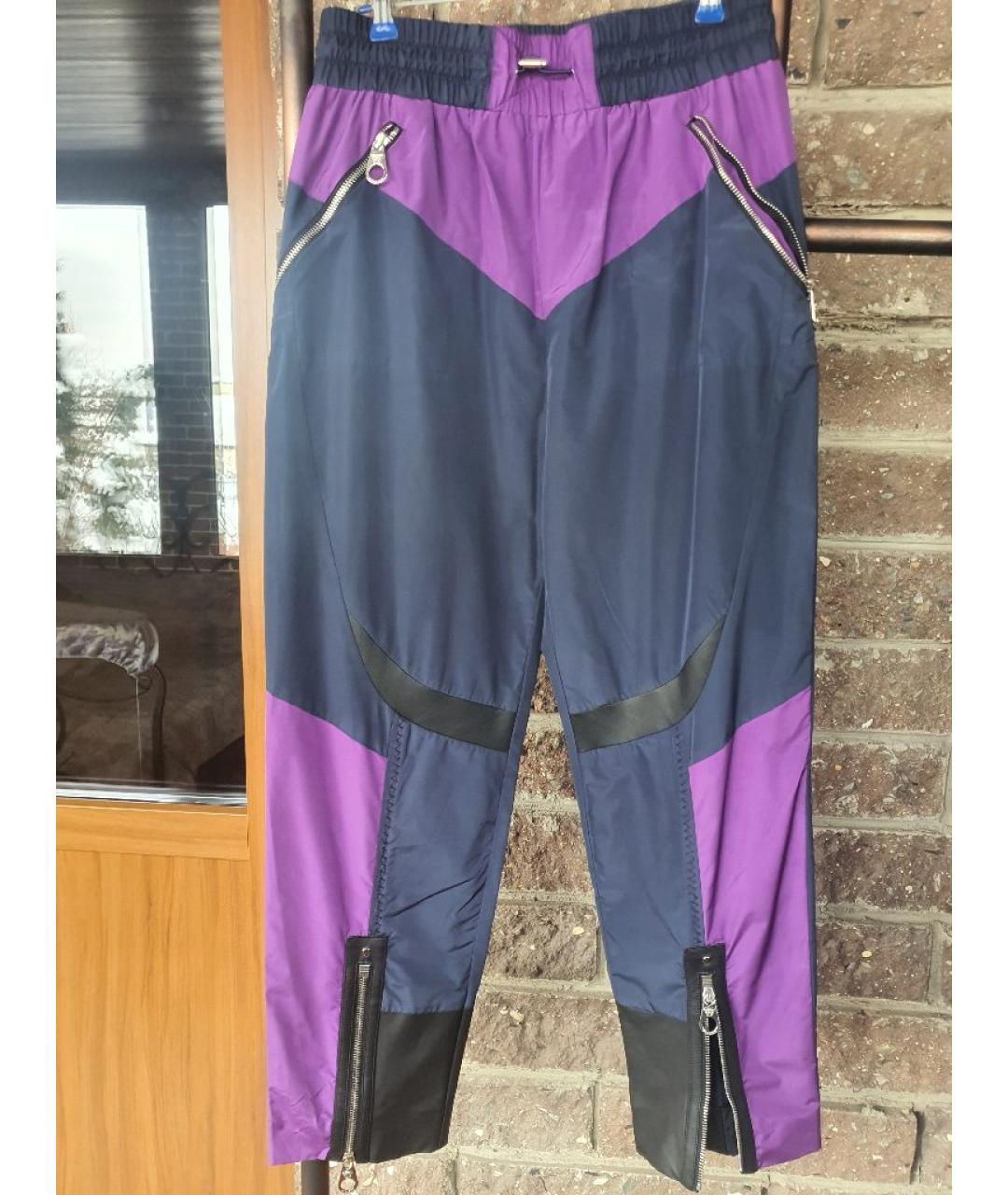 VERSACE COLLECTION Синий полиэстеровый костюм с брюками, фото 2