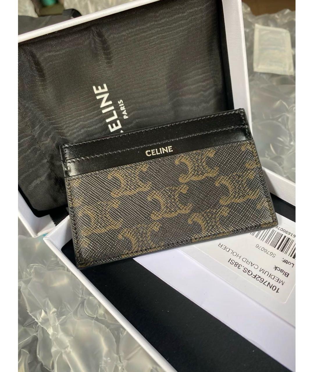 CELINE Черный кардхолдер, фото 3