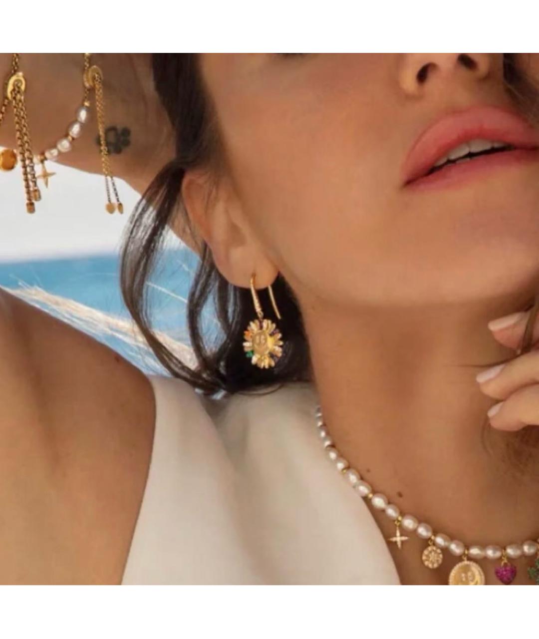 APM Monaco Золотые серебряные серьги, фото 2