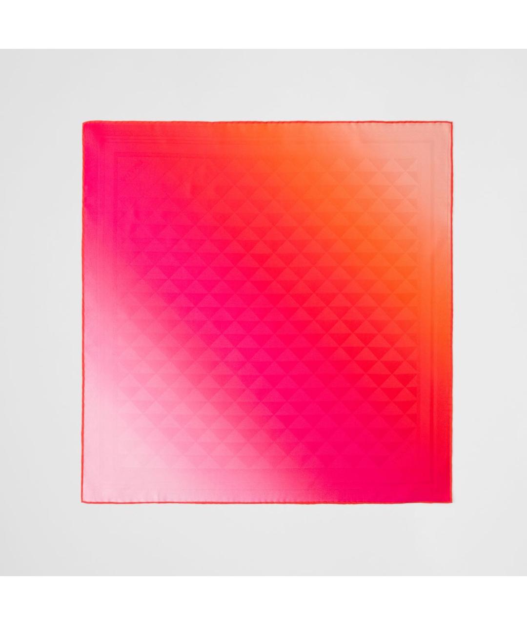 PRADA Фуксия шелковый шарф, фото 3