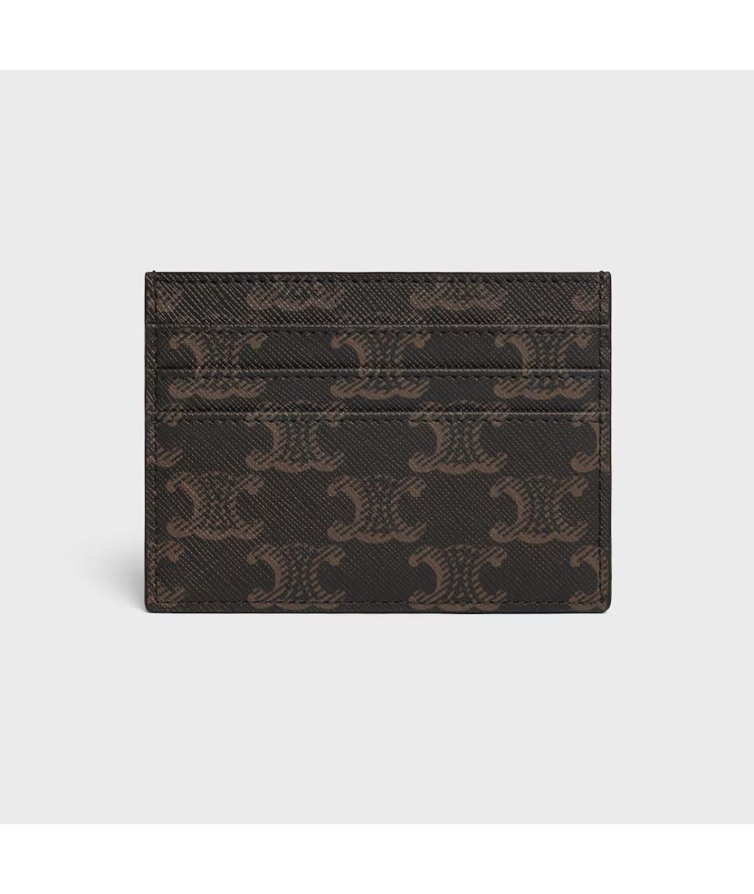 CELINE Коричневый кардхолдер, фото 3