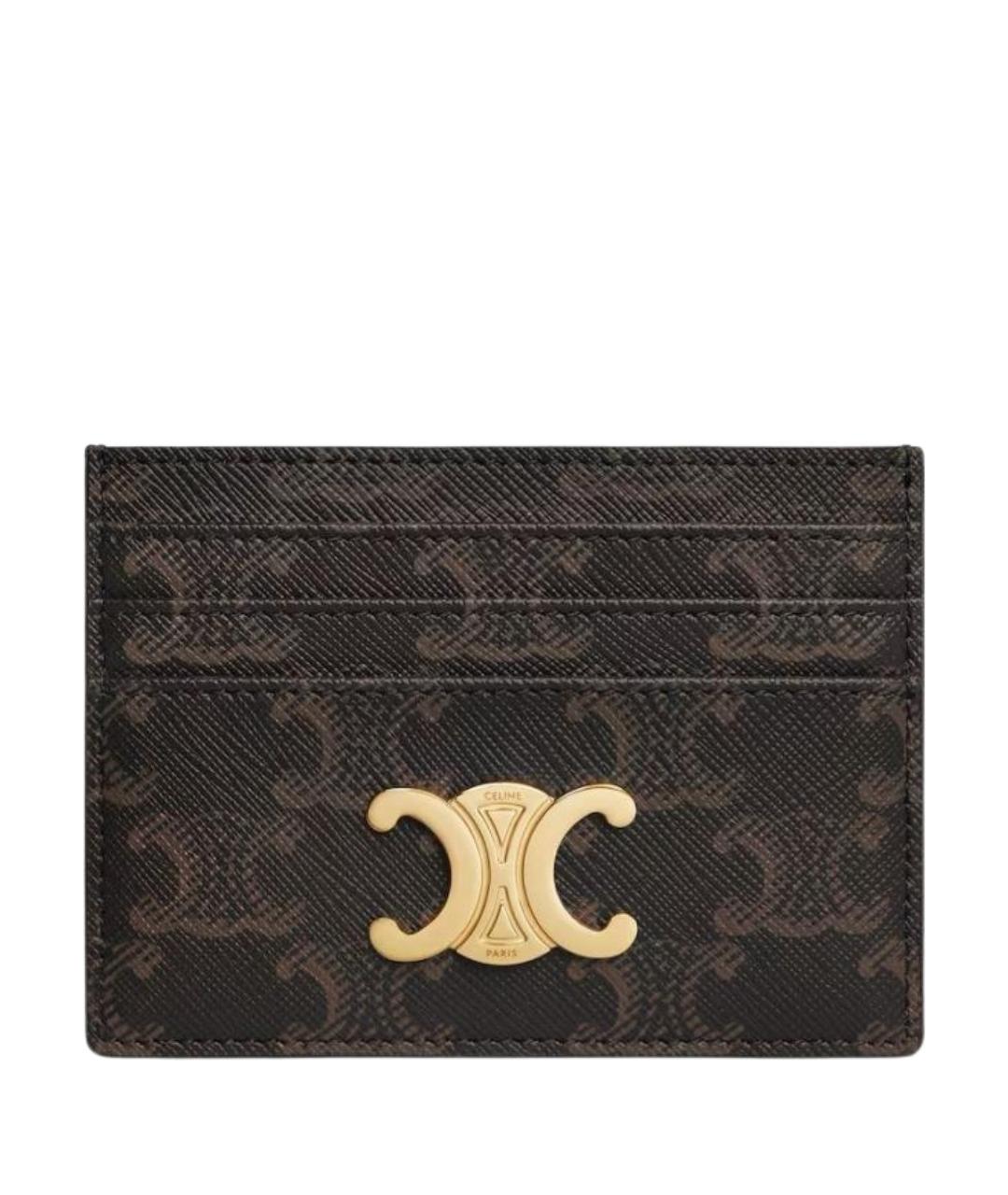 CELINE Коричневый кардхолдер, фото 1