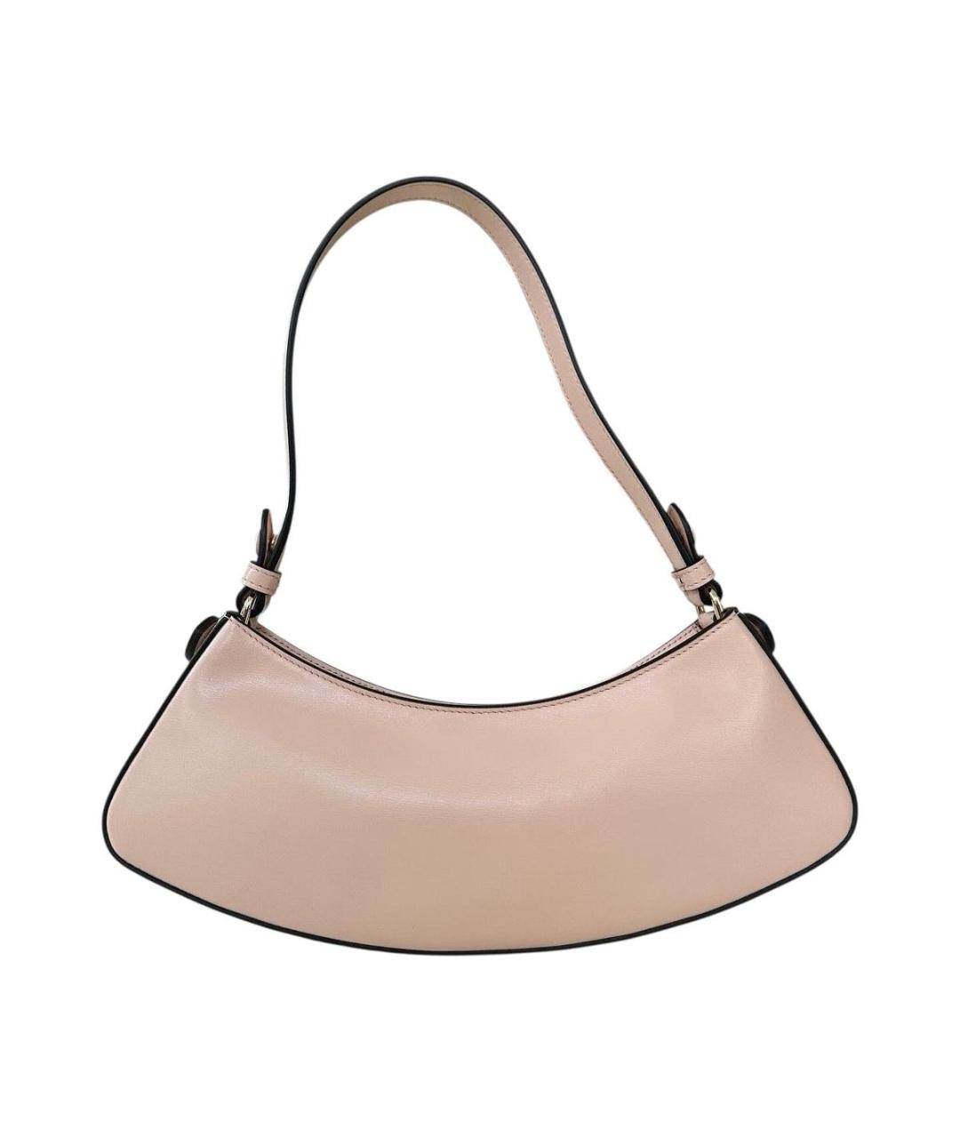 FENDI Розовая кожаная сумка с короткими ручками, фото 2