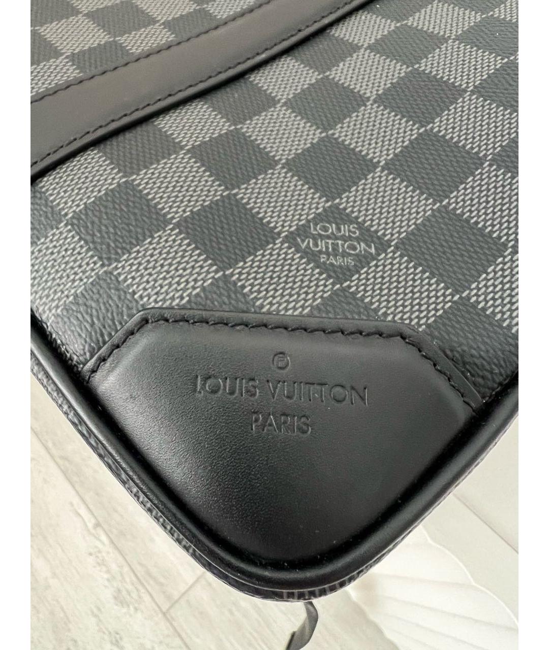 LOUIS VUITTON Серый портфель, фото 7