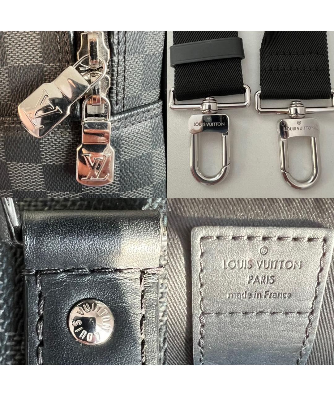 LOUIS VUITTON Серый портфель, фото 5