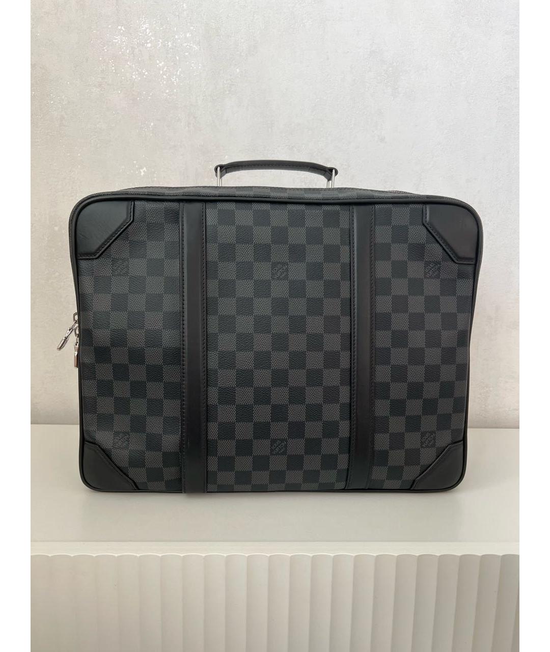 LOUIS VUITTON Серый портфель, фото 9