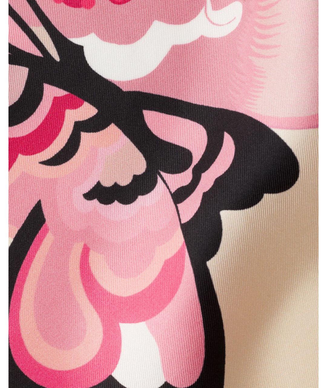 PRADA Бежевый шелковый шарф, фото 3