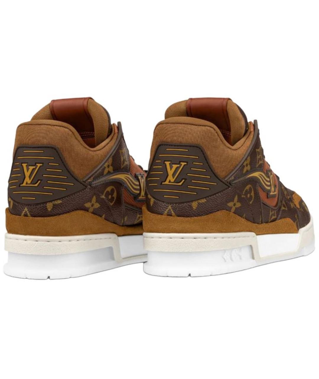 LOUIS VUITTON Коричневые высокие кроссовки / кеды, фото 2