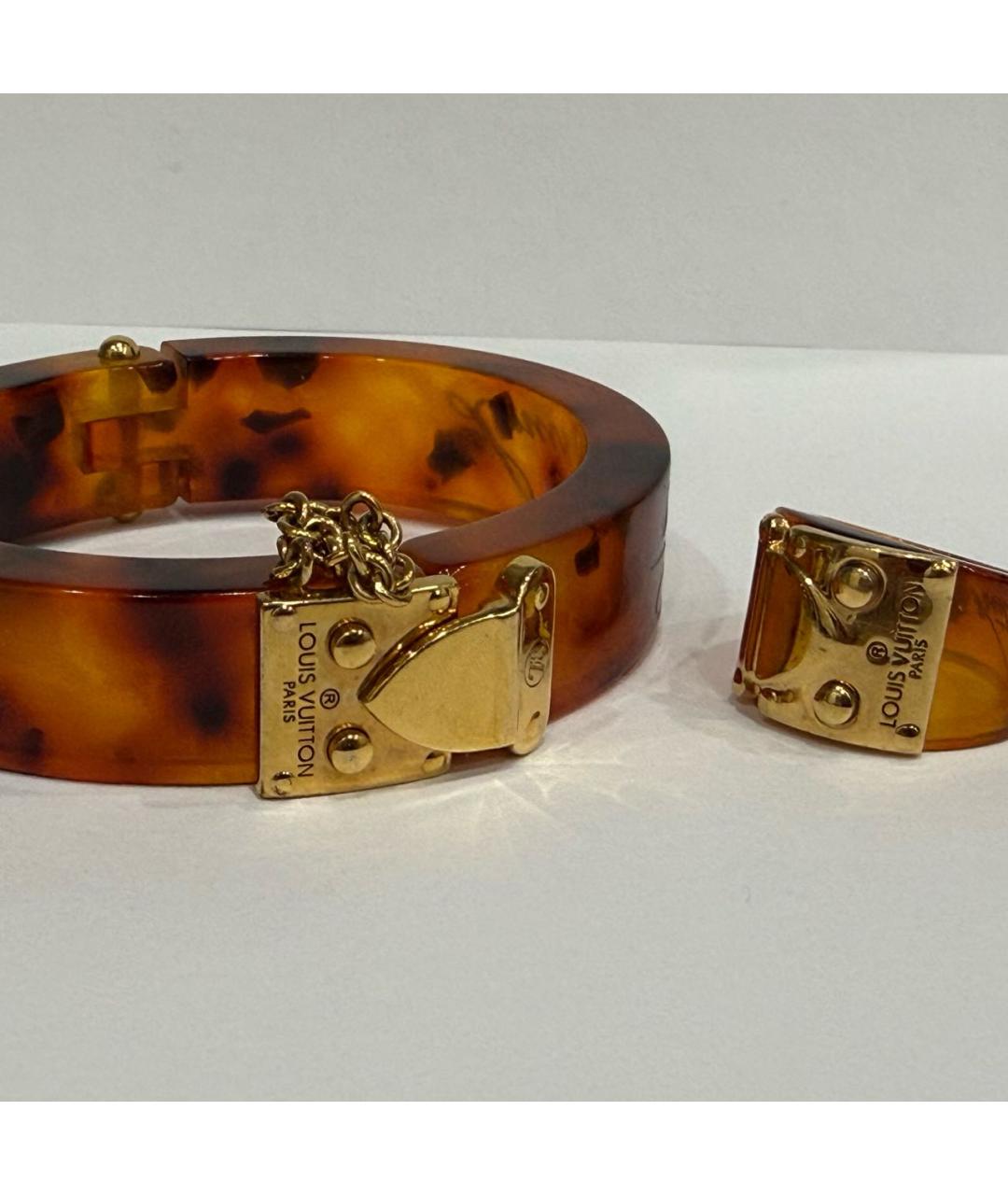 LOUIS VUITTON Коричневый пластиковый комплект, фото 3