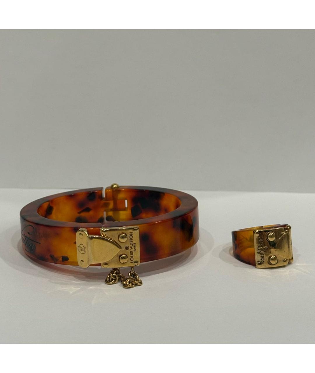 LOUIS VUITTON Коричневый пластиковый комплект, фото 7