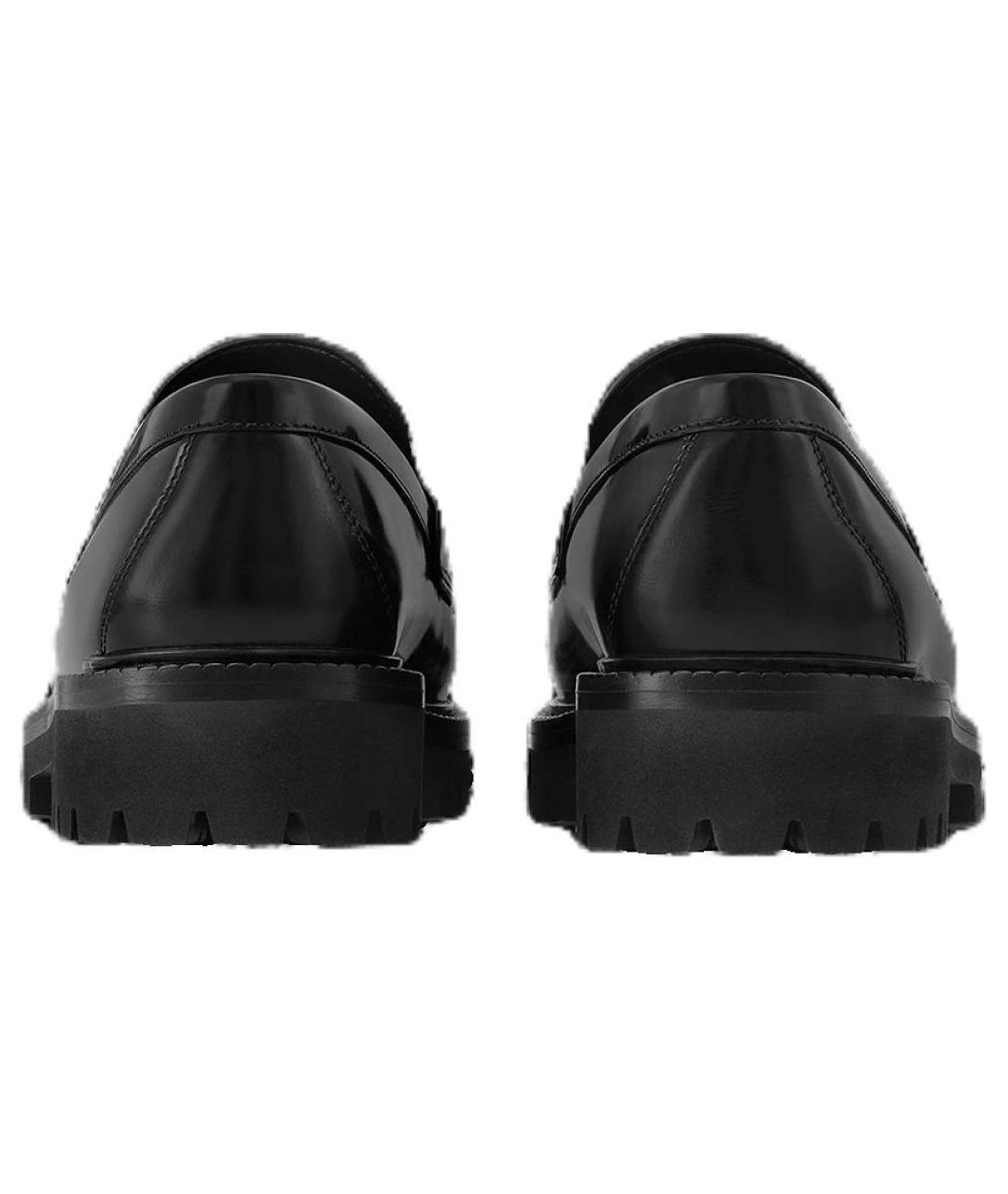 LOUIS VUITTON Черные кожаные лоферы, фото 5