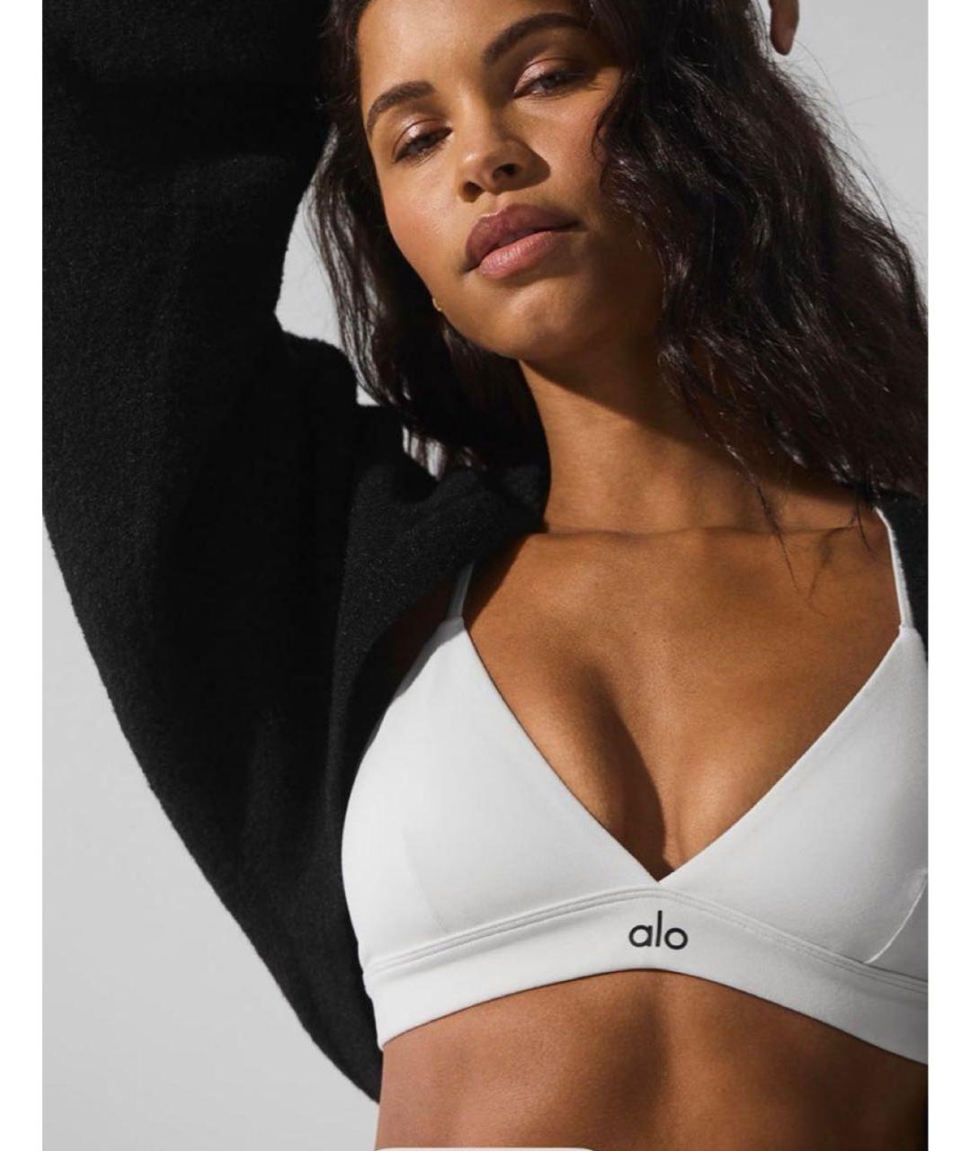 ALO YOGA Белая майка, фото 2