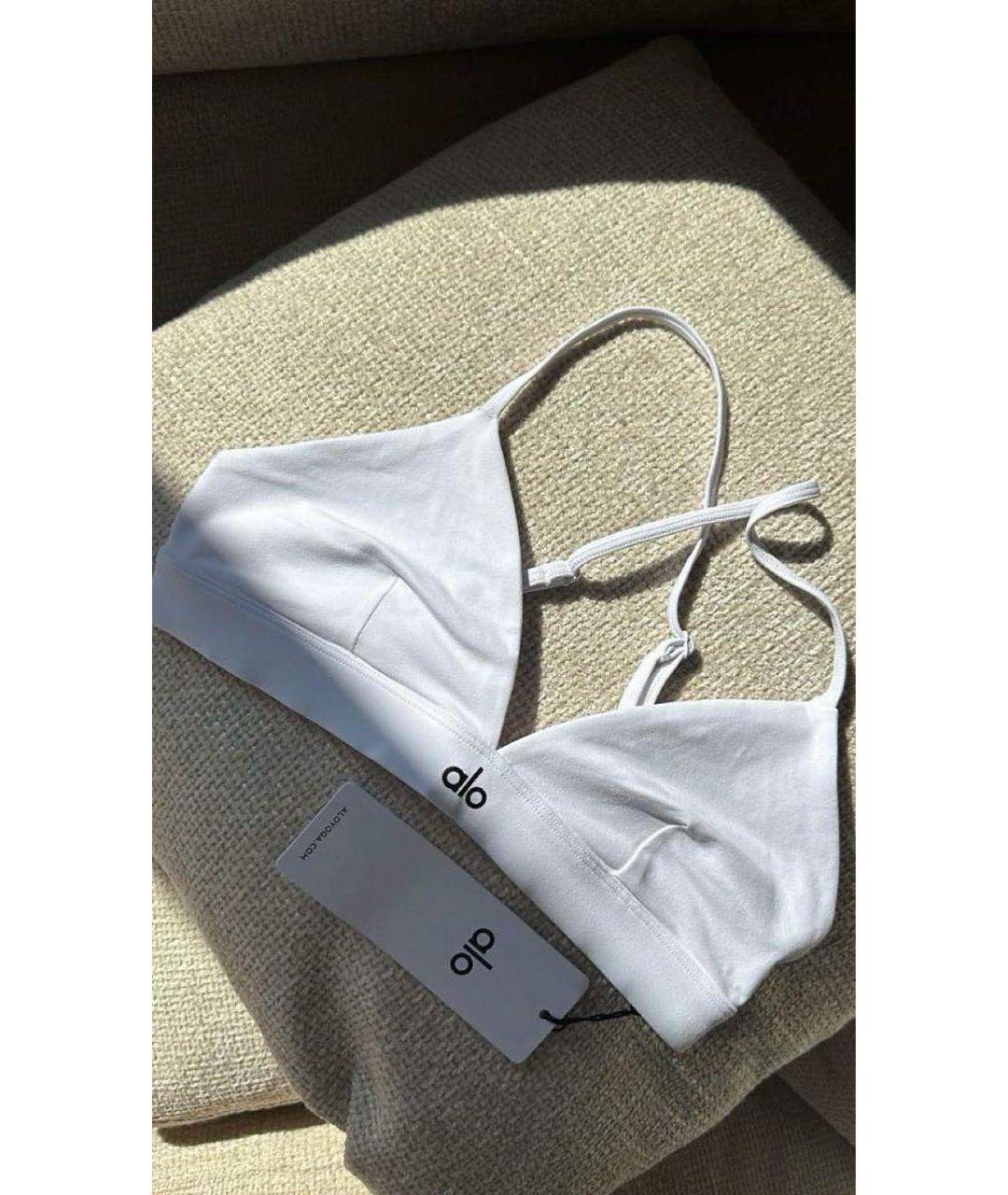ALO YOGA Белая майка, фото 7