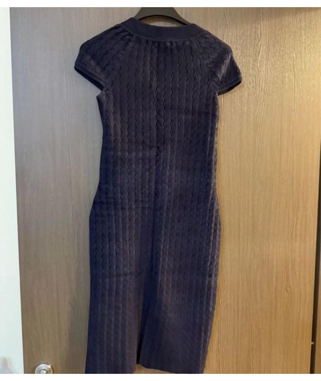 CHANEL Черное вискозное повседневное платье, фото 3