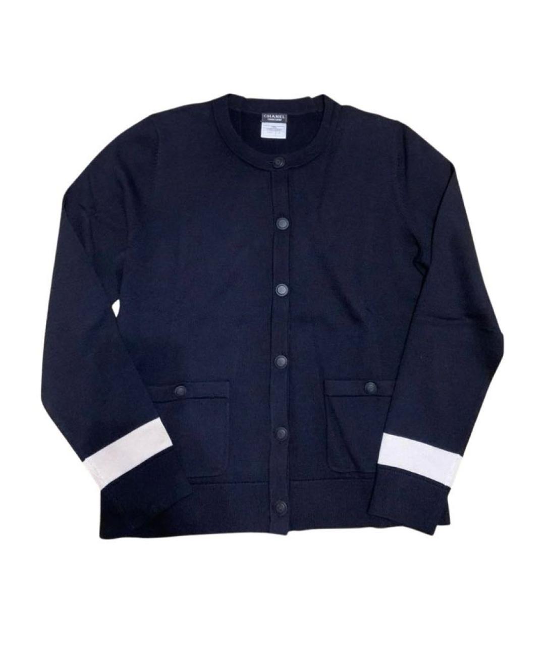 CHANEL Темно-синий шерстяной джемпер / свитер, фото 9