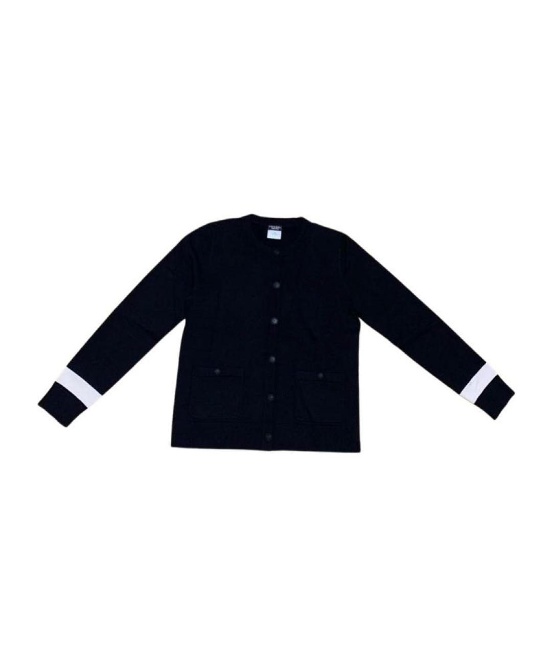 CHANEL Темно-синий шерстяной джемпер / свитер, фото 3