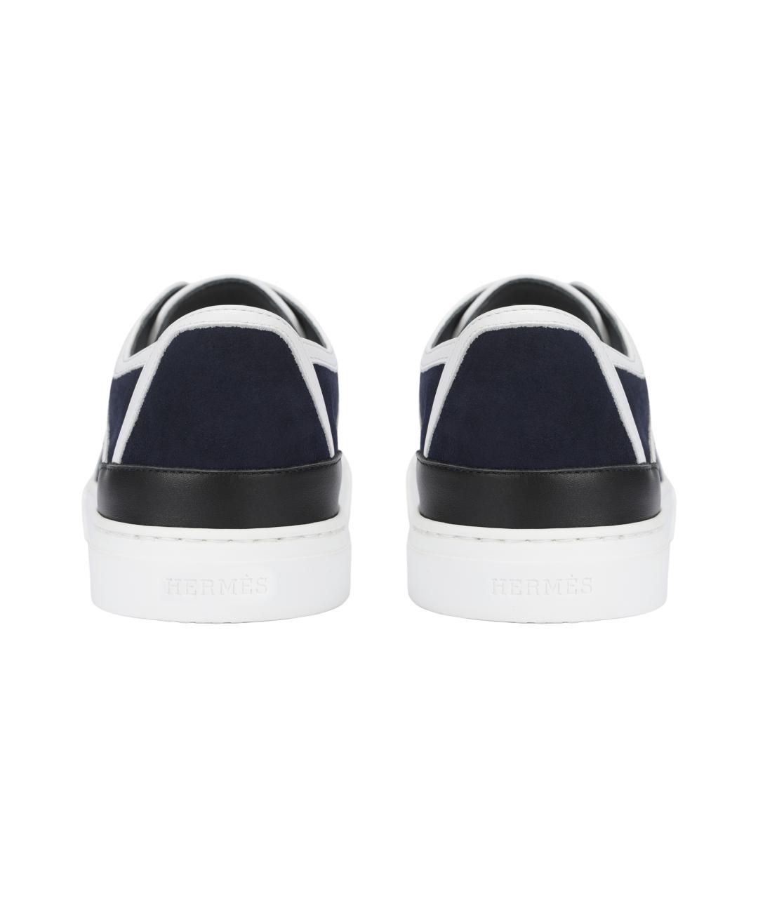 HERMES Черные кроссовки, фото 4