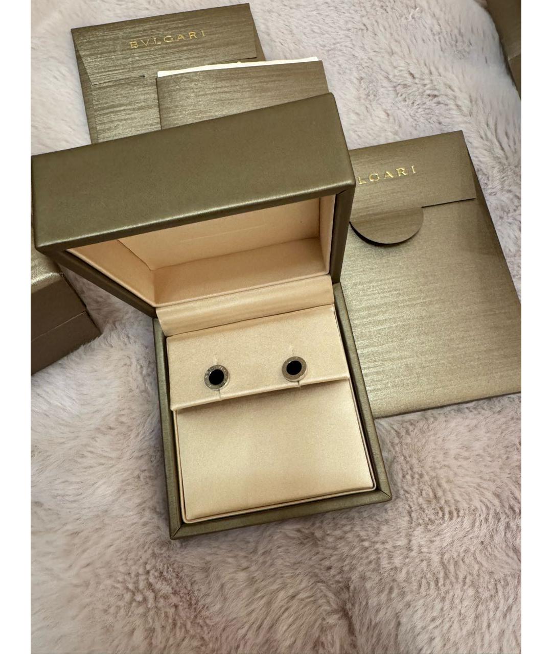 BVLGARI Белые серьги из белого золота, фото 3