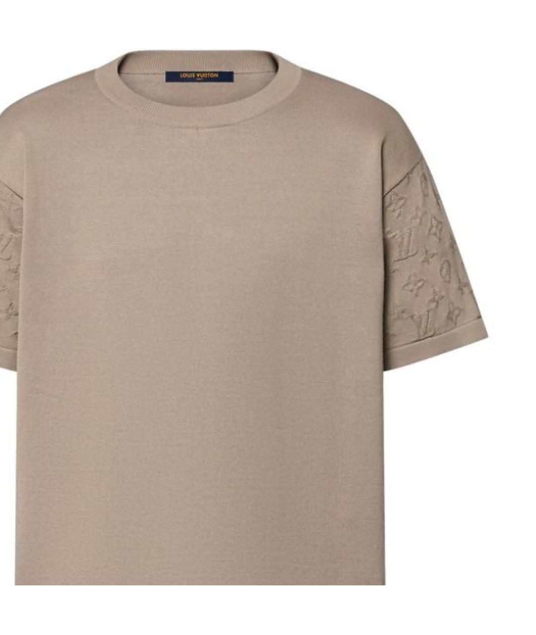 LOUIS VUITTON Коричневая футболка, фото 4