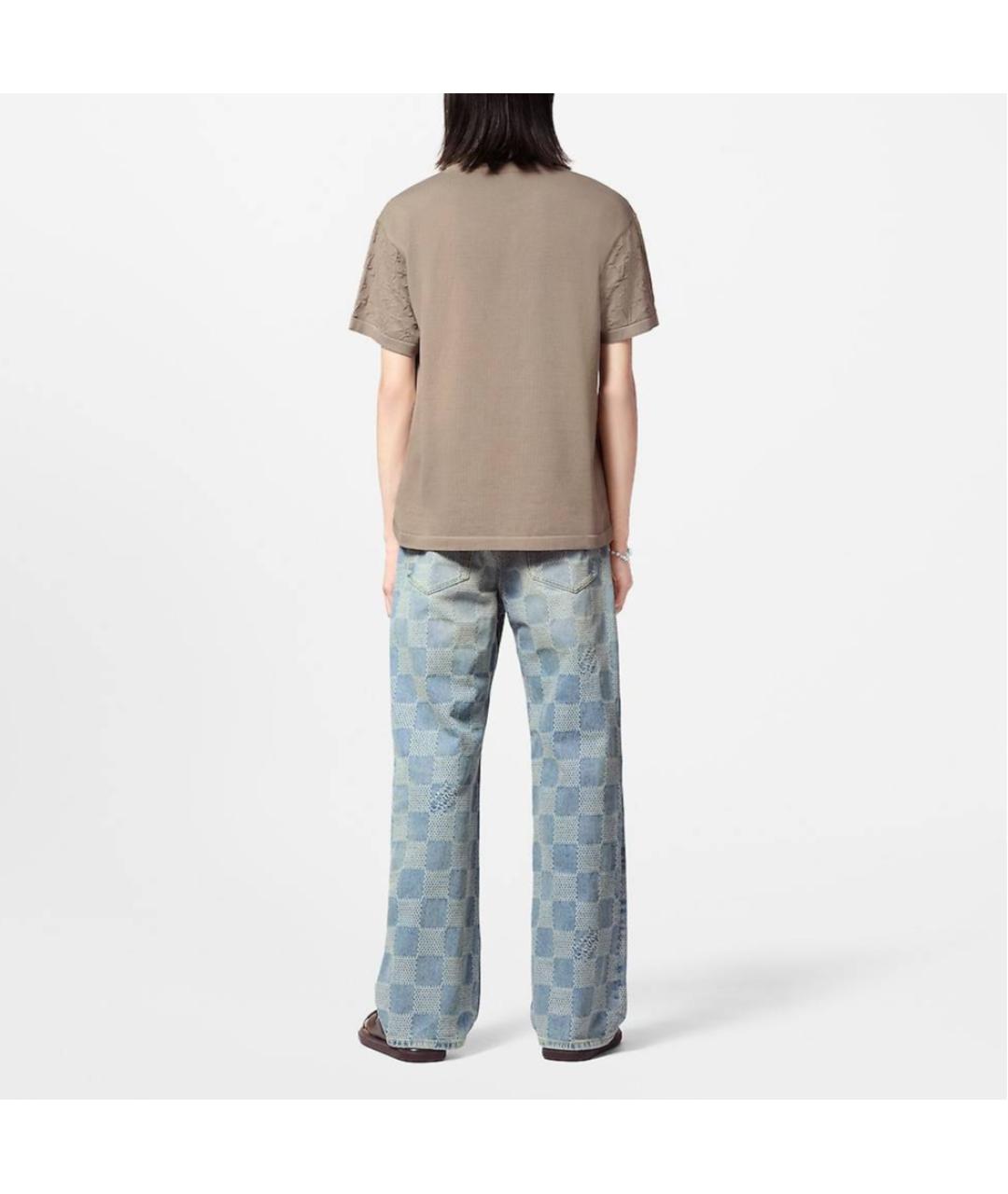 LOUIS VUITTON Коричневая футболка, фото 3