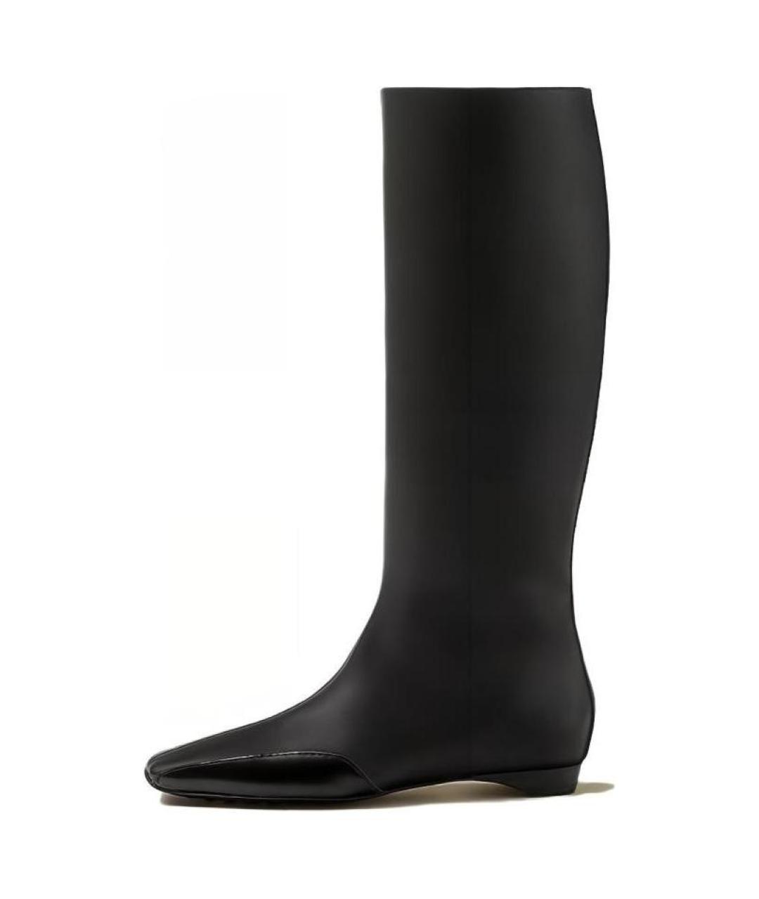 HERMES Черные кожаные сапоги, фото 2
