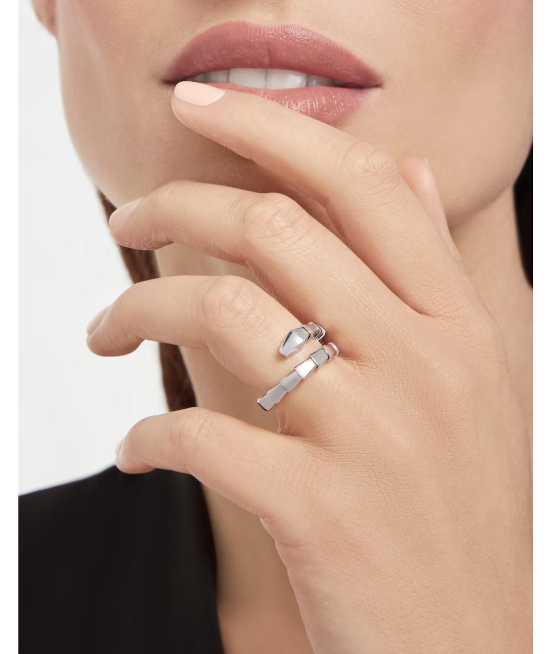 BVLGARI Серебряное кольцо из белого золота, фото 3