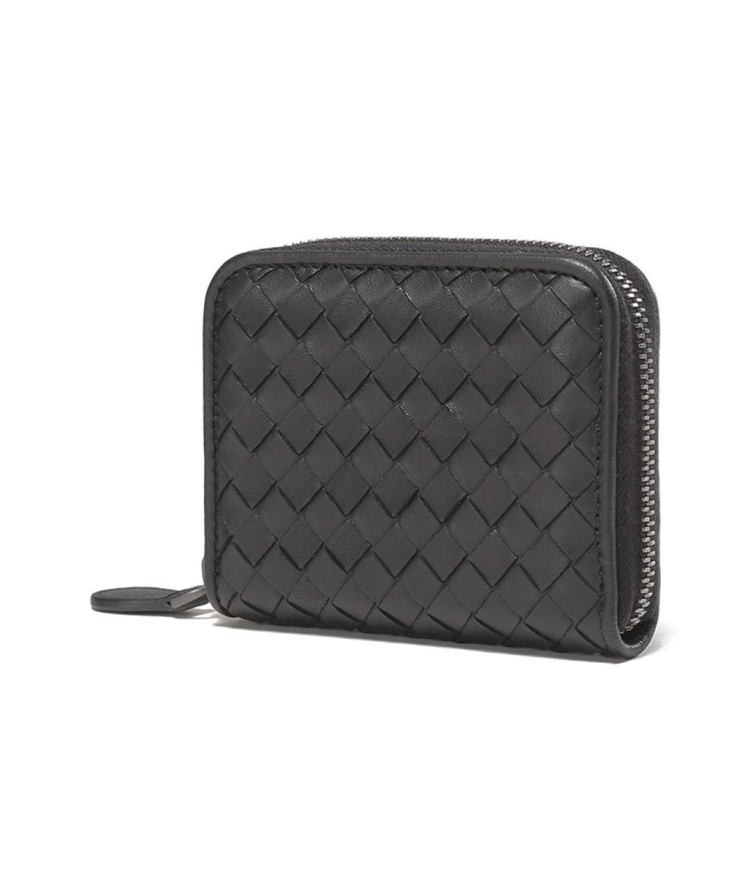 BOTTEGA VENETA Черный кожаный кардхолдер, фото 2