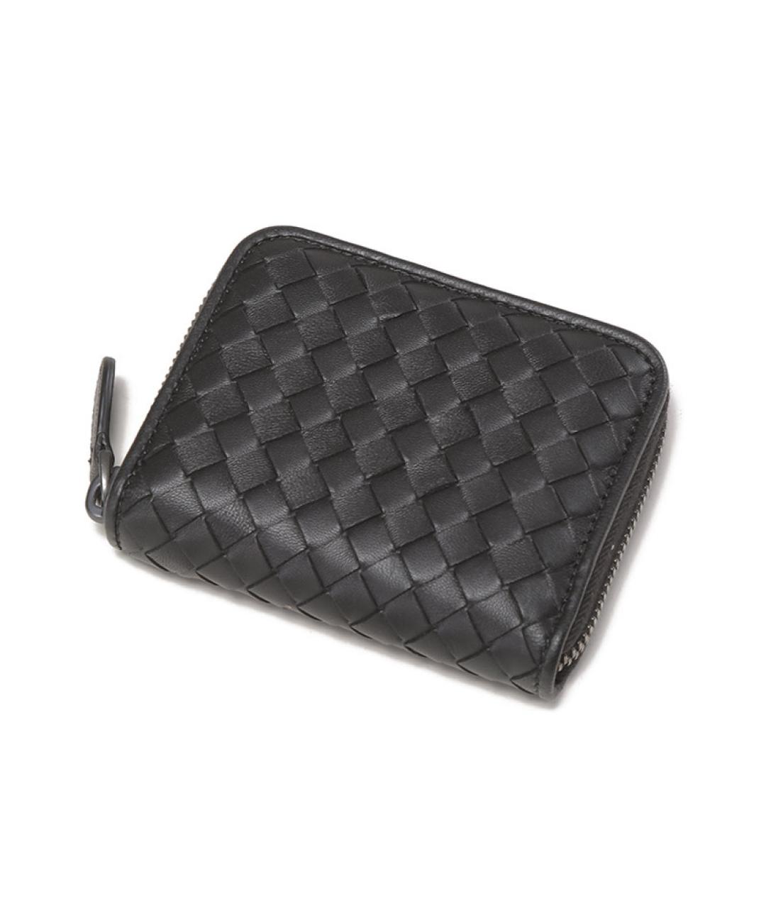 BOTTEGA VENETA Черный кожаный кардхолдер, фото 5