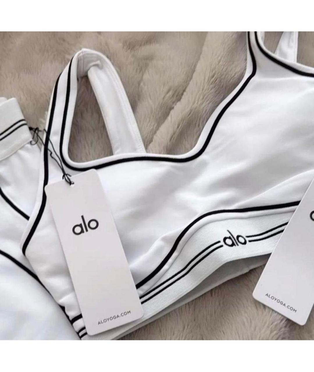 ALO YOGA Белая майка, фото 2