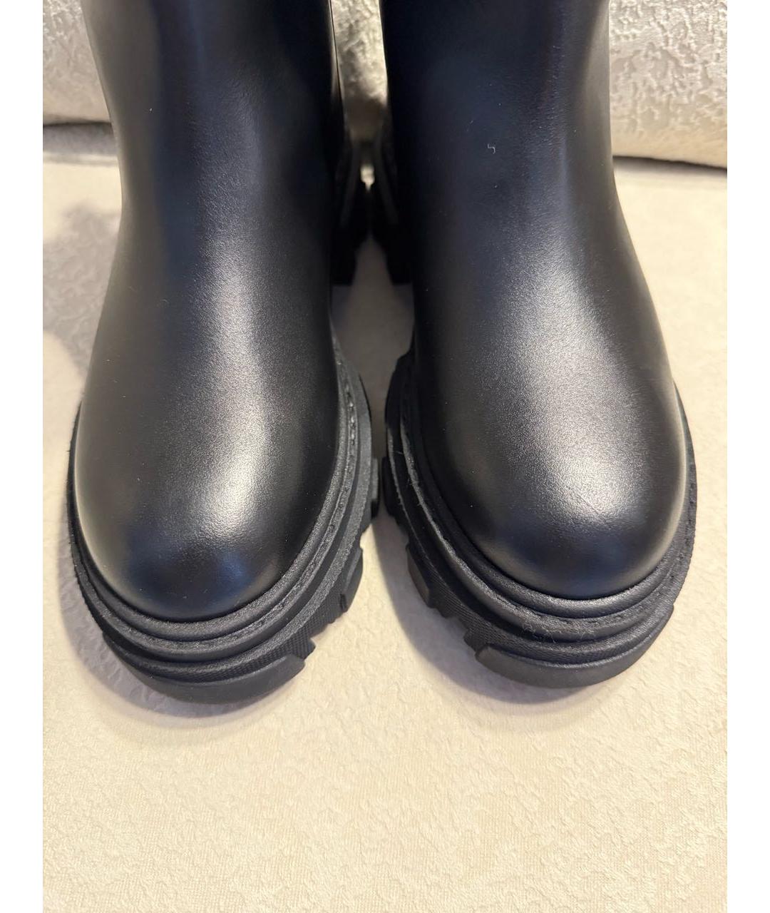 GIABORGHINI Черные кожаные сапоги, фото 3