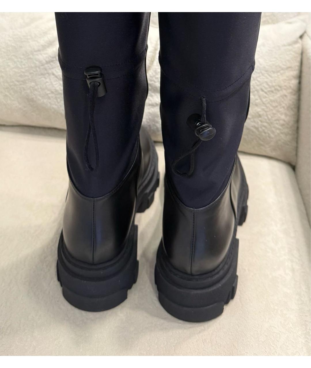 GIABORGHINI Черные кожаные сапоги, фото 4