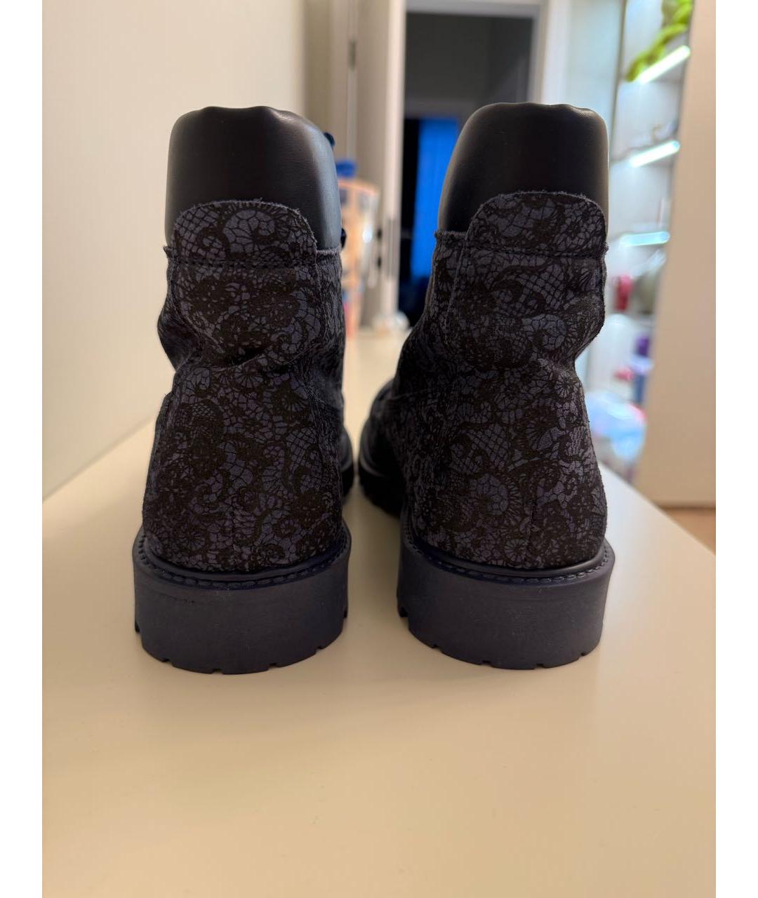 TWIN-SET Синие кожаные ботинки, фото 4