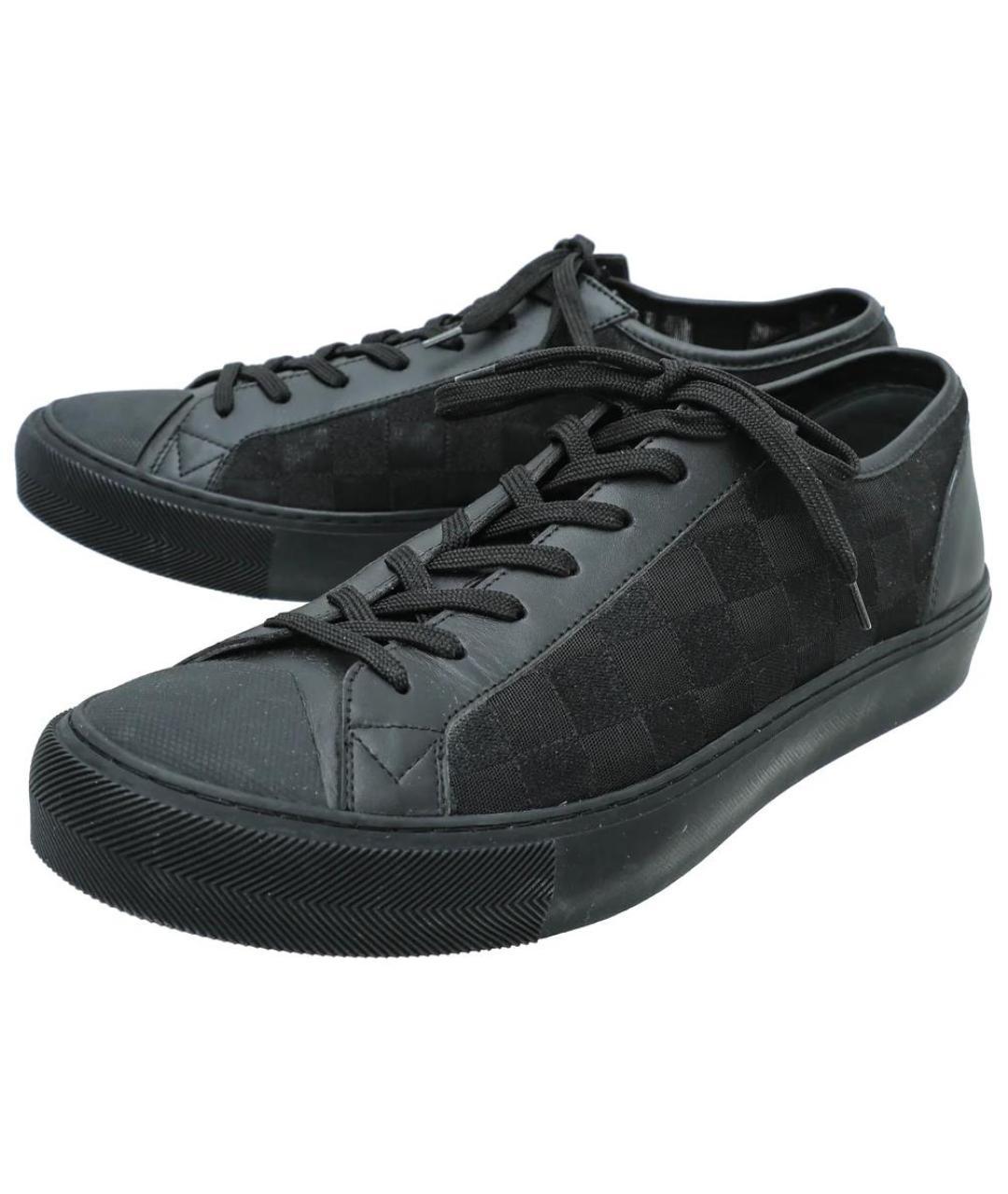 LOUIS VUITTON Черные низкие кроссовки / кеды, фото 3