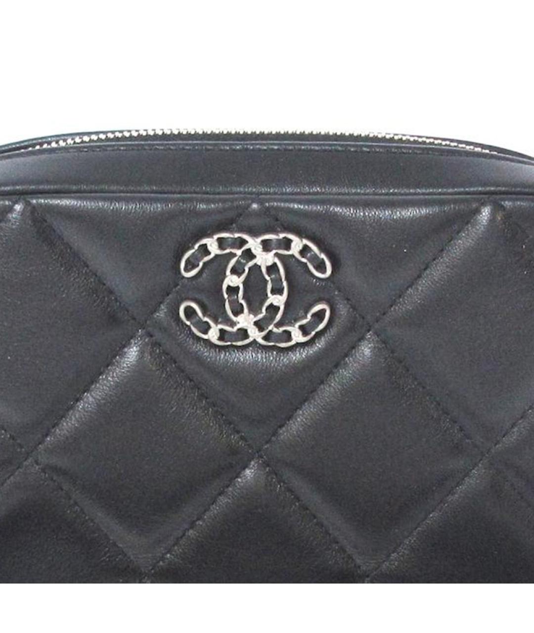 CHANEL Серая кожаная сумка через плечо, фото 4