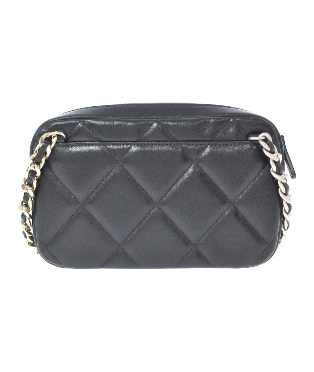 CHANEL Серая кожаная сумка через плечо, фото 3