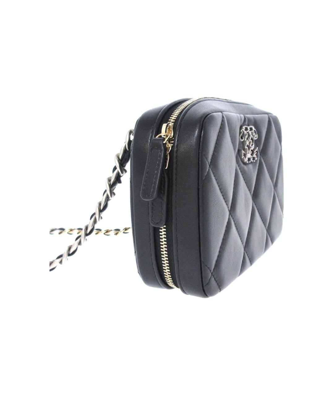 CHANEL Серая кожаная сумка через плечо, фото 2