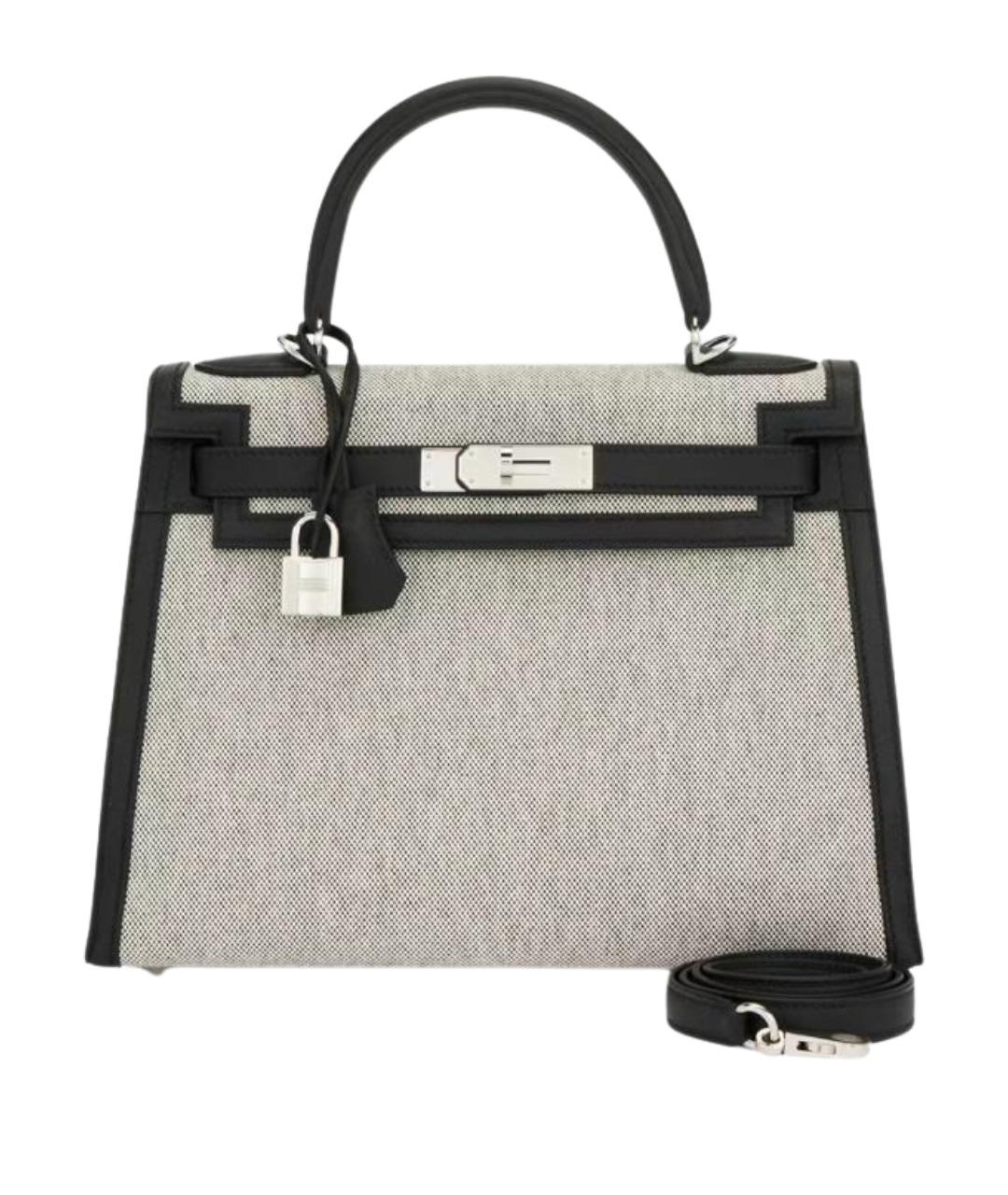HERMES Черная сумка с короткими ручками, фото 1