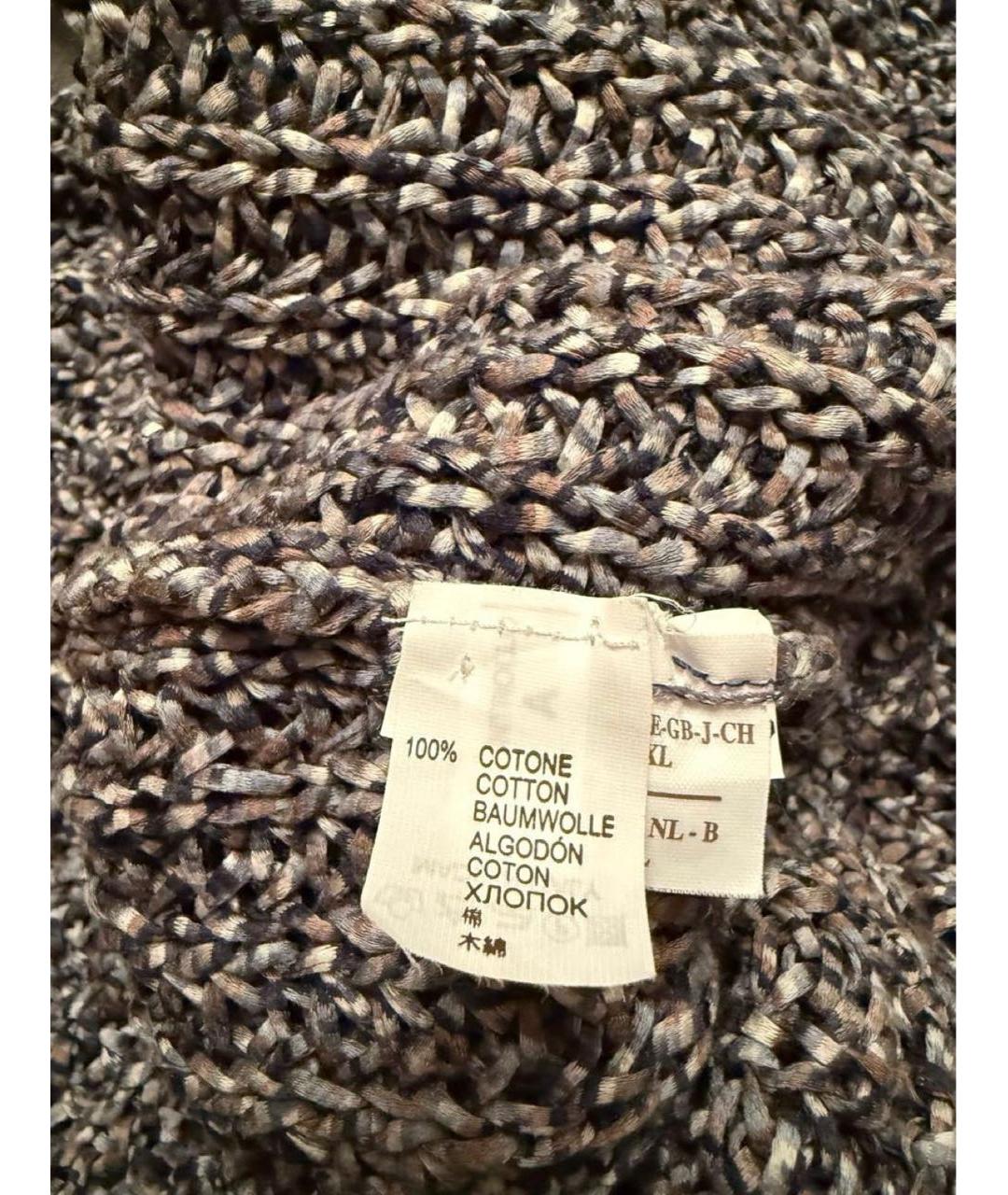 BRUNELLO CUCINELLI Антрацитовый хлопковый джемпер / свитер, фото 5