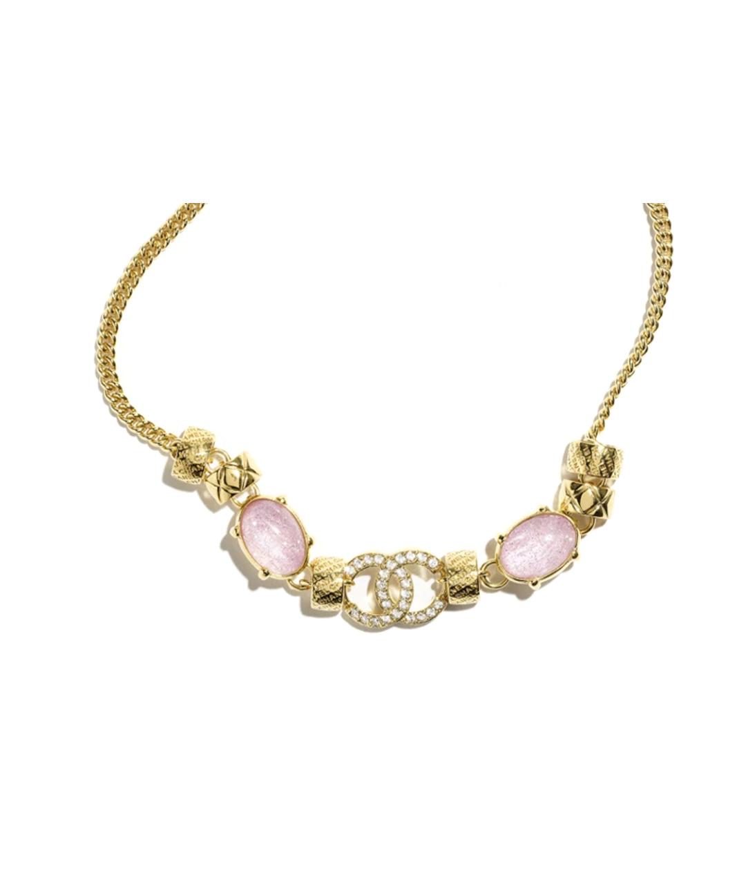 CHANEL Золотое металлическое колье, фото 2